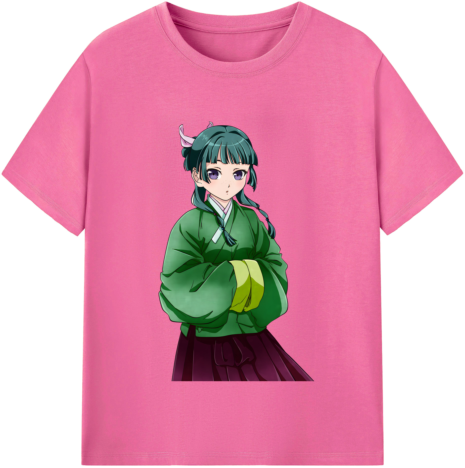 （画像用） 薬屋のひとりごと The Apothecary Diaries レディースカジュアルプリントTシャツ（綿100％）